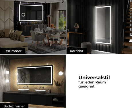 Rechteckiger Badspiegel mit LED Beleuchtung L15 #10