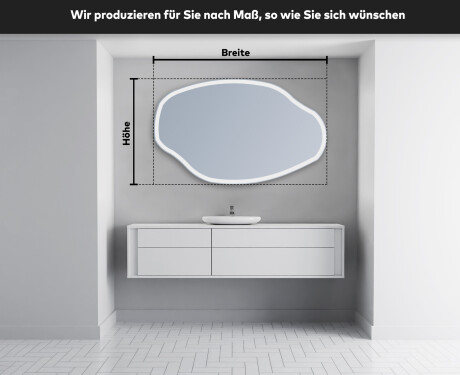 Wandspiegel Beleuchtet unregelmäßige Form O222 #5