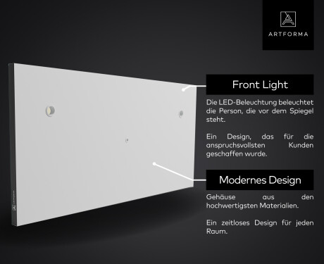 Smart Spiegel LED Badspiegel L129 Samsung #5